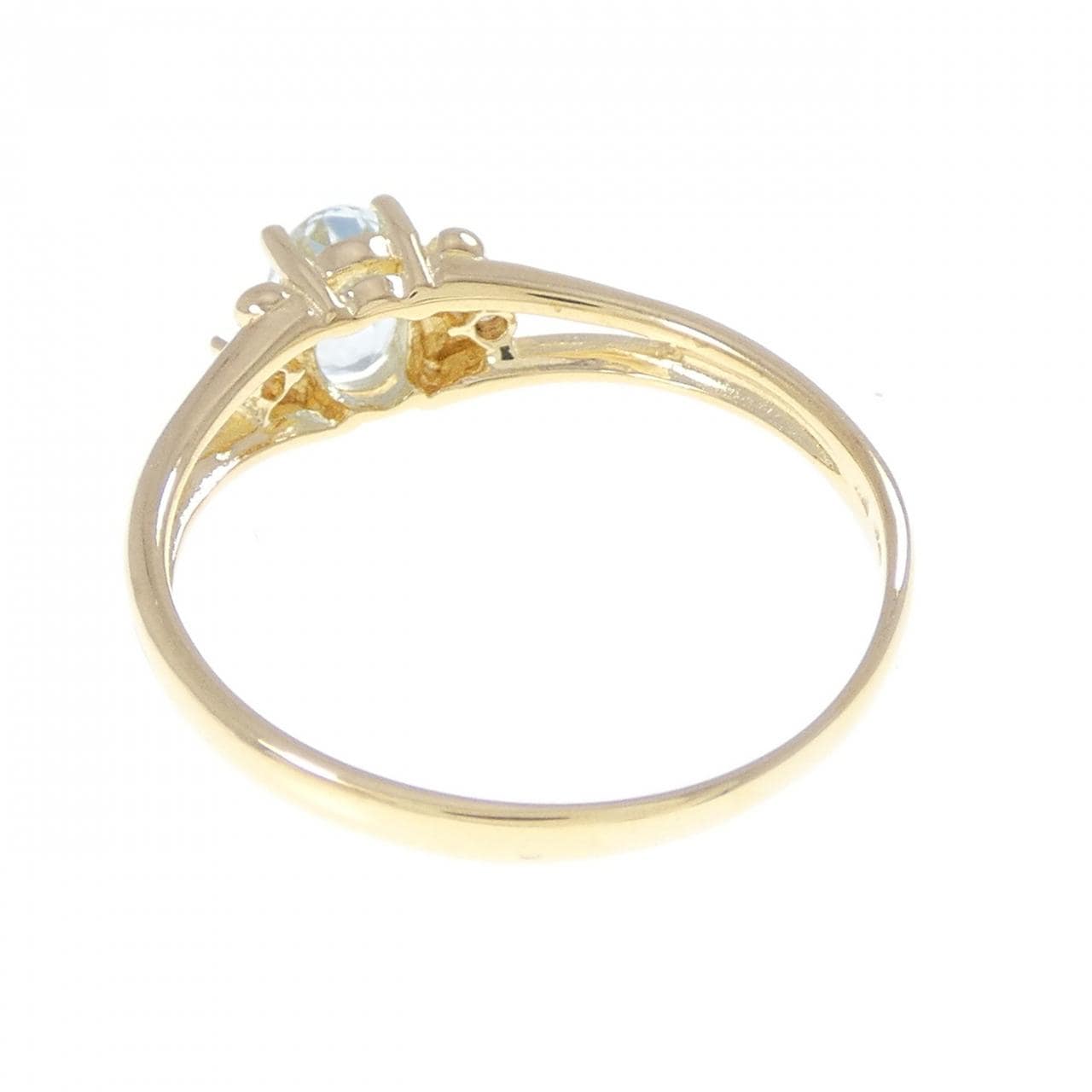 750YG ブルートパーズ リング