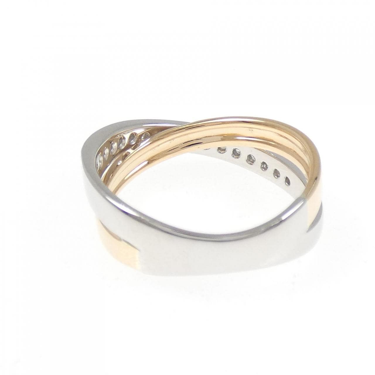 PT900/K18PG ダイヤモンド リング 0.20CT