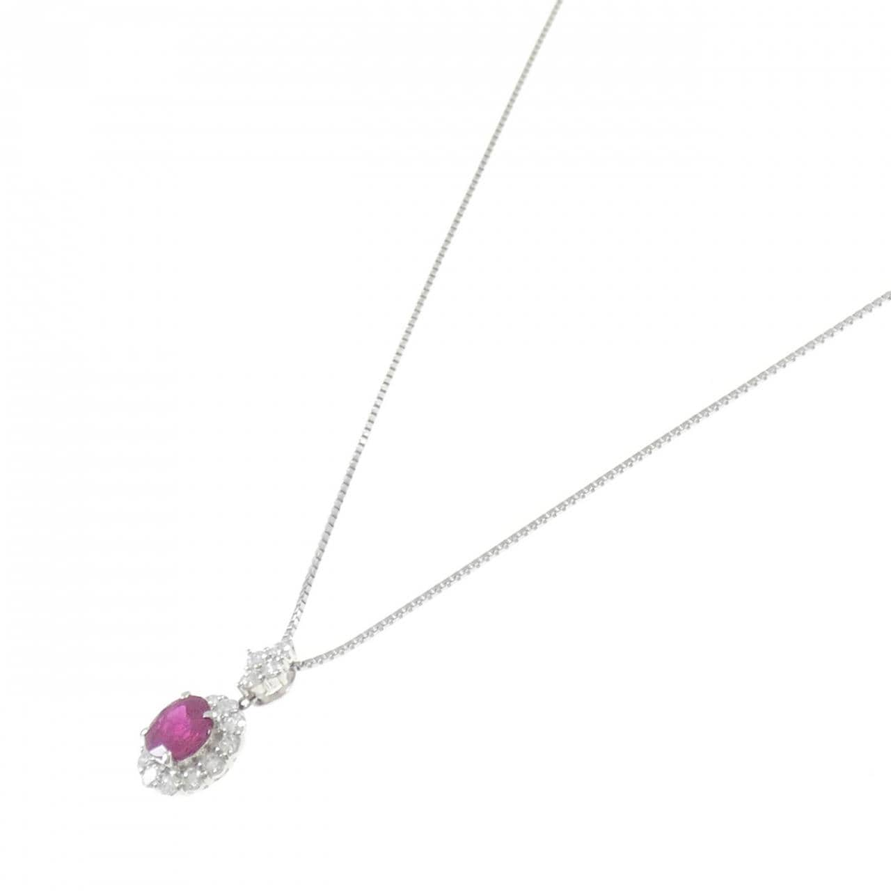 PT ルビー ネックレス 2.06CT ビルマ産