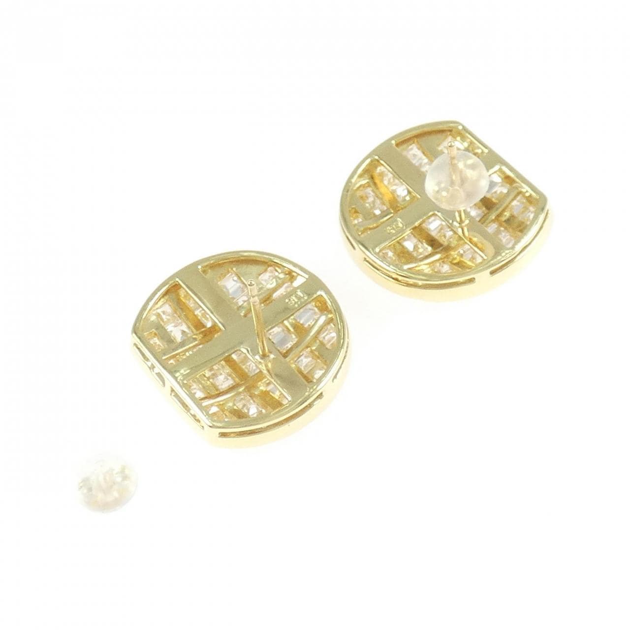 K18YG ダイヤモンド ピアス