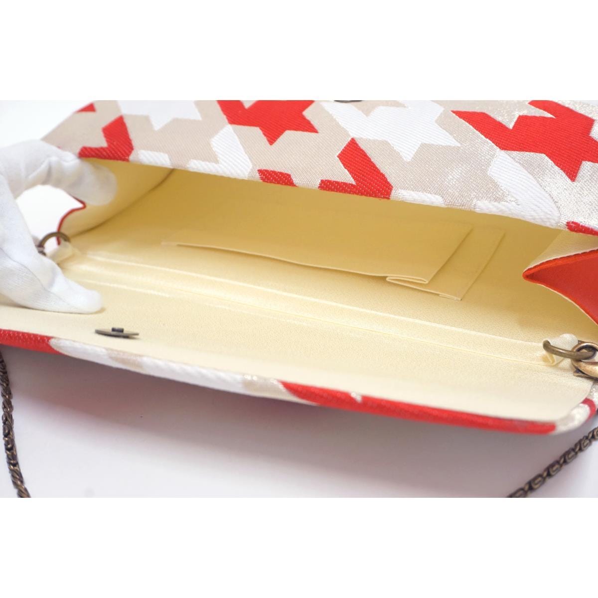 【新品】クラッチバッグ　千鳥格子