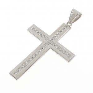 PT900 クロス ダイヤモンド ペンダント 1.06CT