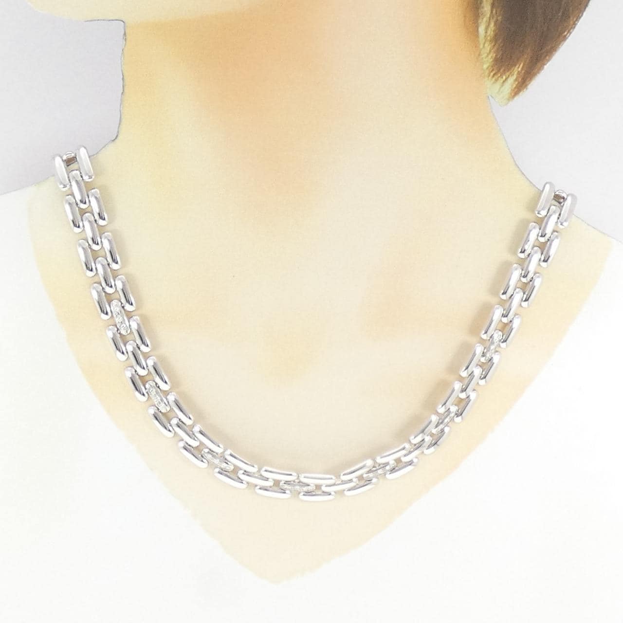 750WG ダイヤモンド ネックレス