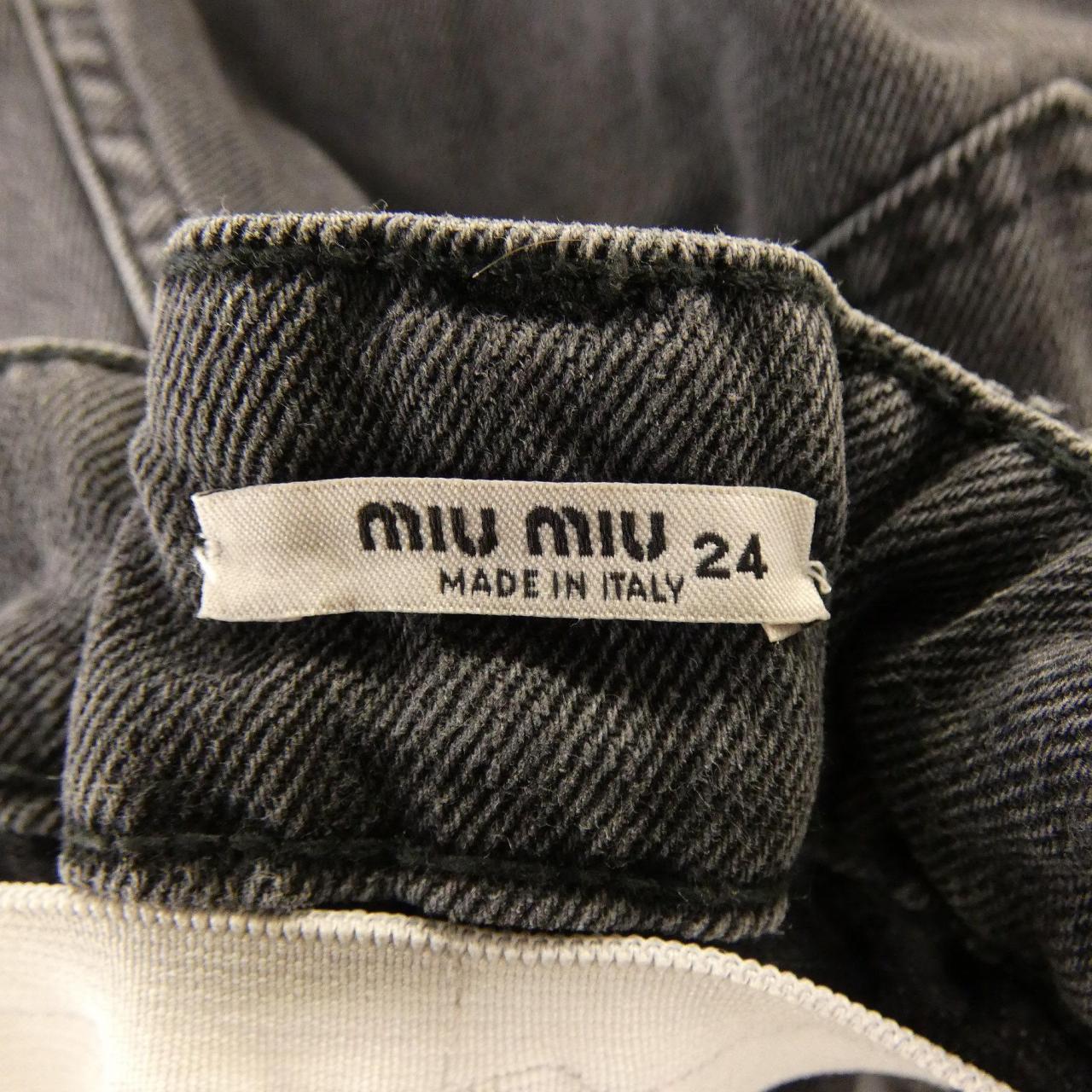 ミュウミュウ MIU MIU MIU MIUロゴ GWP430 10KX ジーンズ