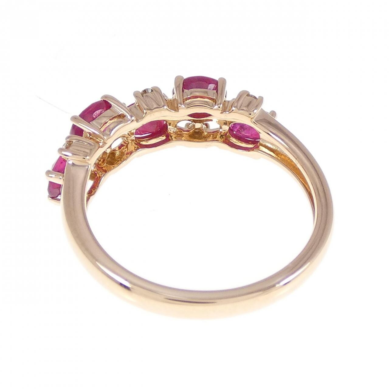 K18PG ルビー リング 0.80CT