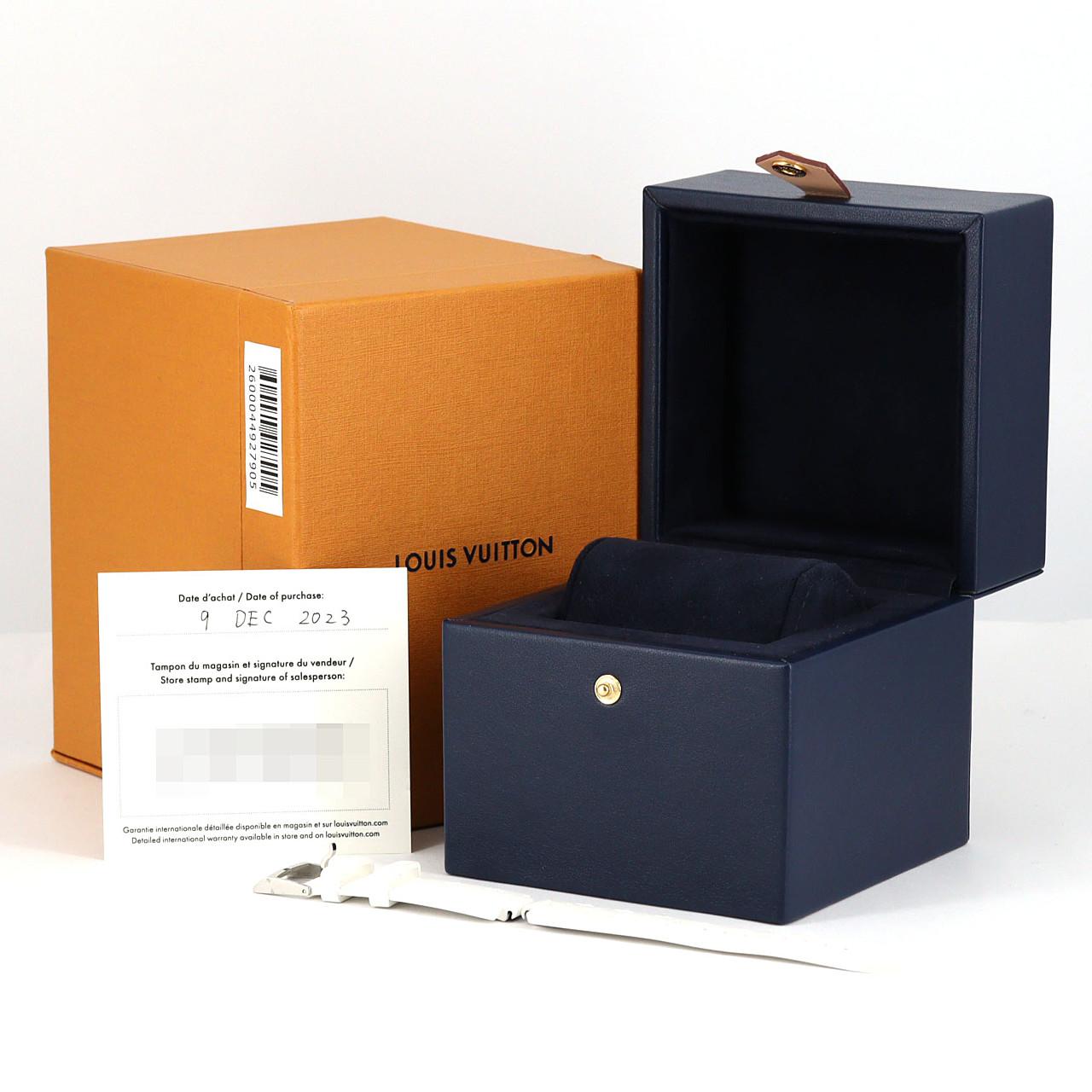 ルイヴィトン タンブール ムーン デュアル･タイム QA142 SS クォーツ