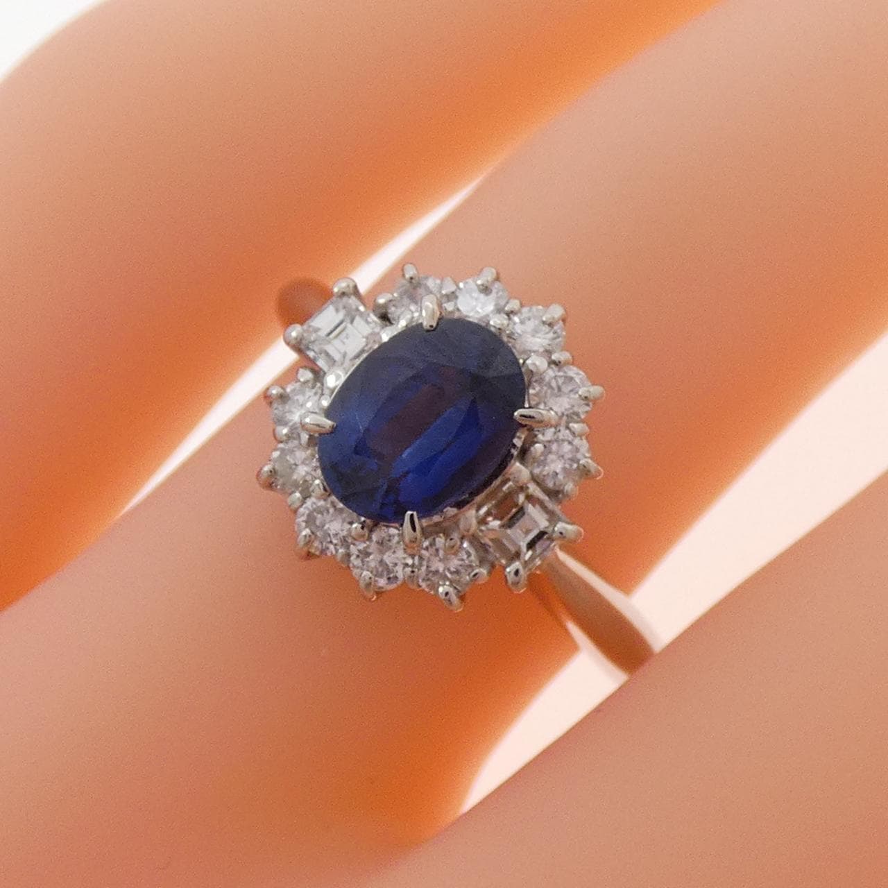 PT900 サファイヤ リング 1.06CT