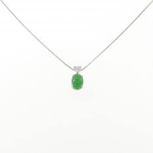 K18WG ヒスイ ネックレス 1.42CT