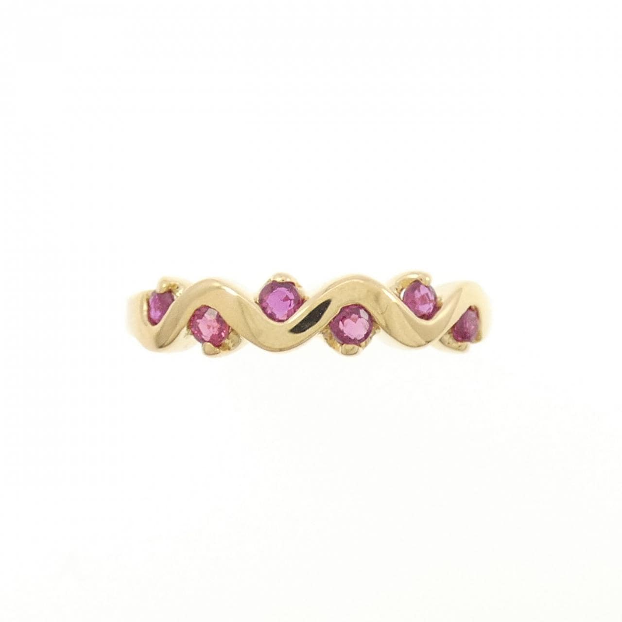 K18YG ruby ring 0.26CT