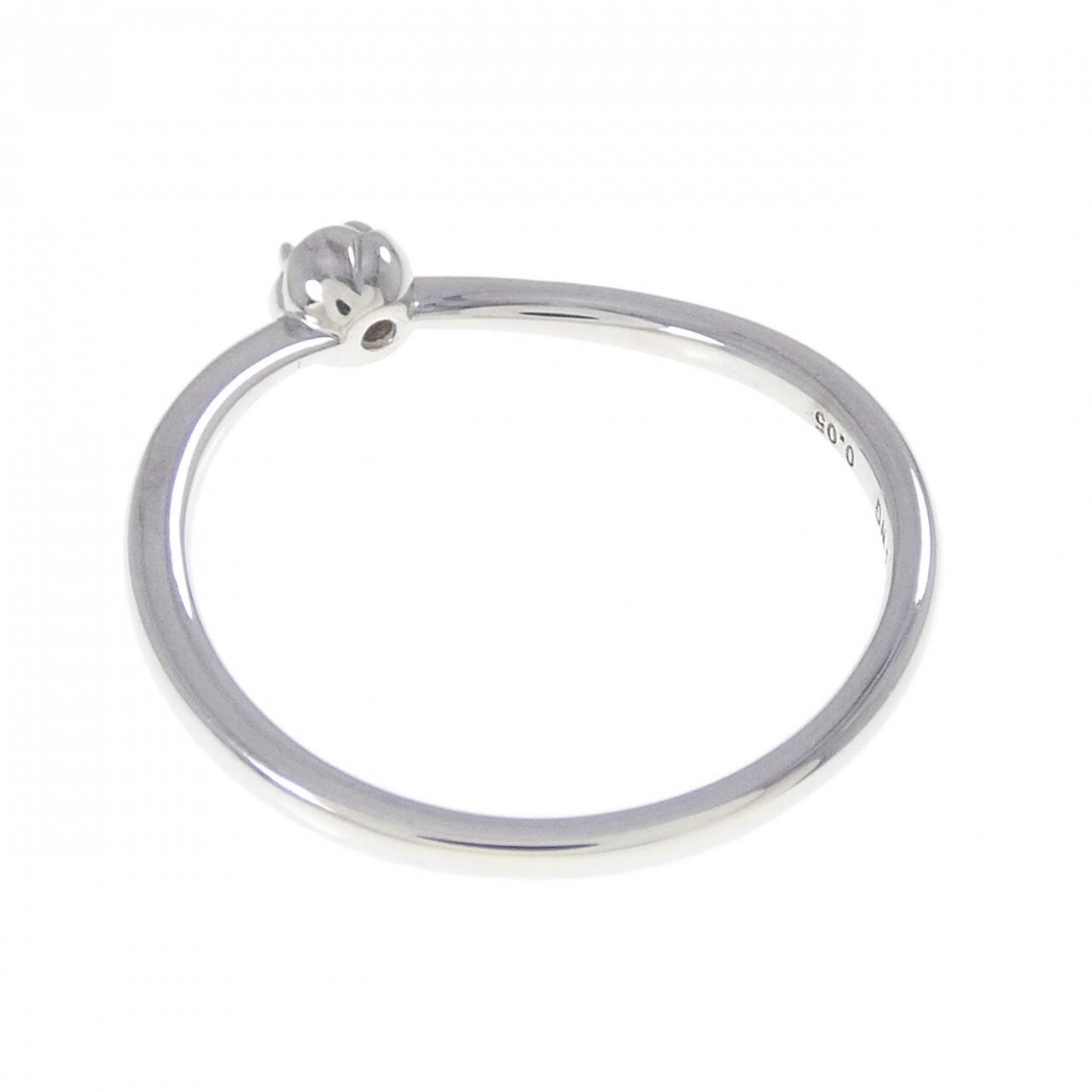 K18WG ダイヤモンド リング 0.05CT