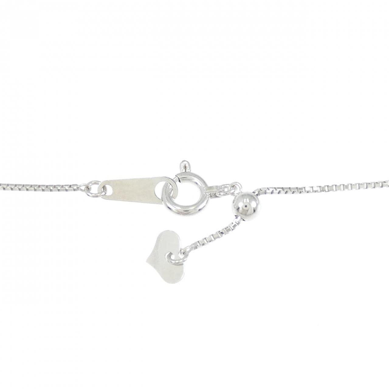K18YG/K18WG ハート ダイヤモンド ネックレス 0.43CT
