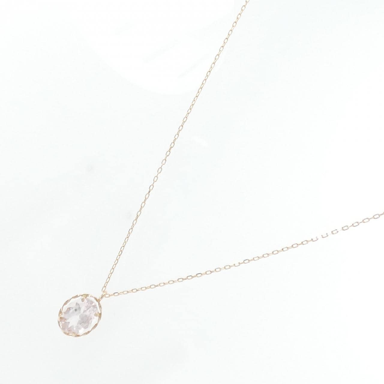 K18PG Morganite Necklace 0.80CT