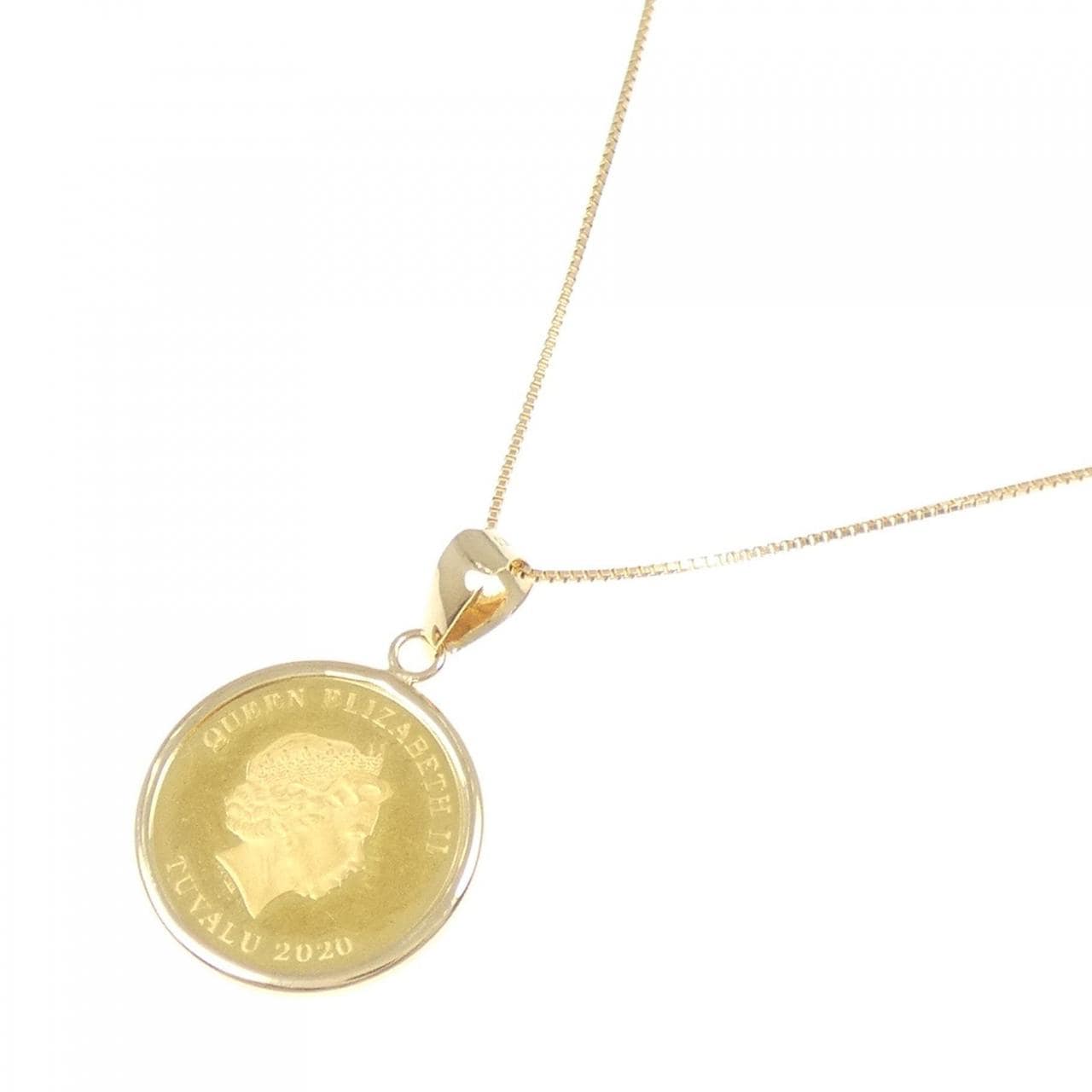 K18(枠)/K18 コイン ネックレス