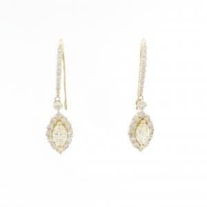 【新品】K18YG ダイヤモンド ピアス 1.00CT