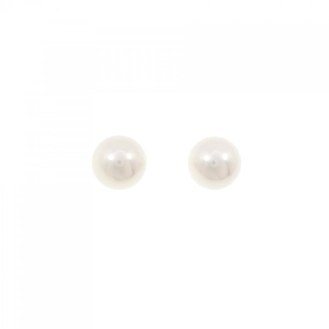 K14WG アコヤパール ピアス 7.8mm