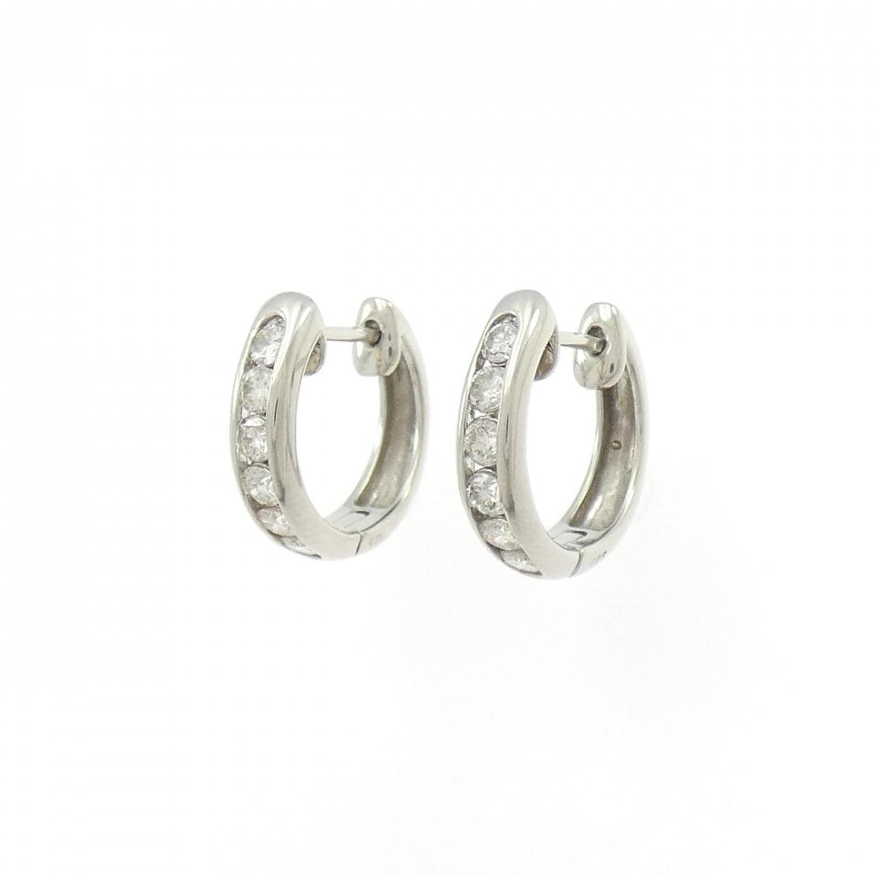 PT900 ダイヤモンド ピアス 0.50CT