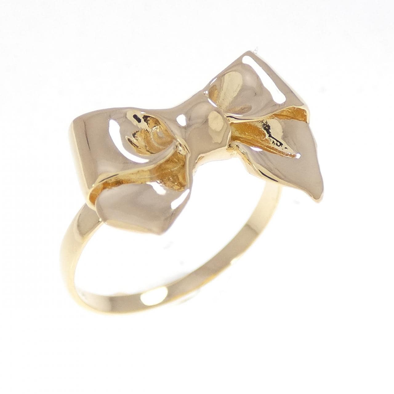 K18YG リボン リング