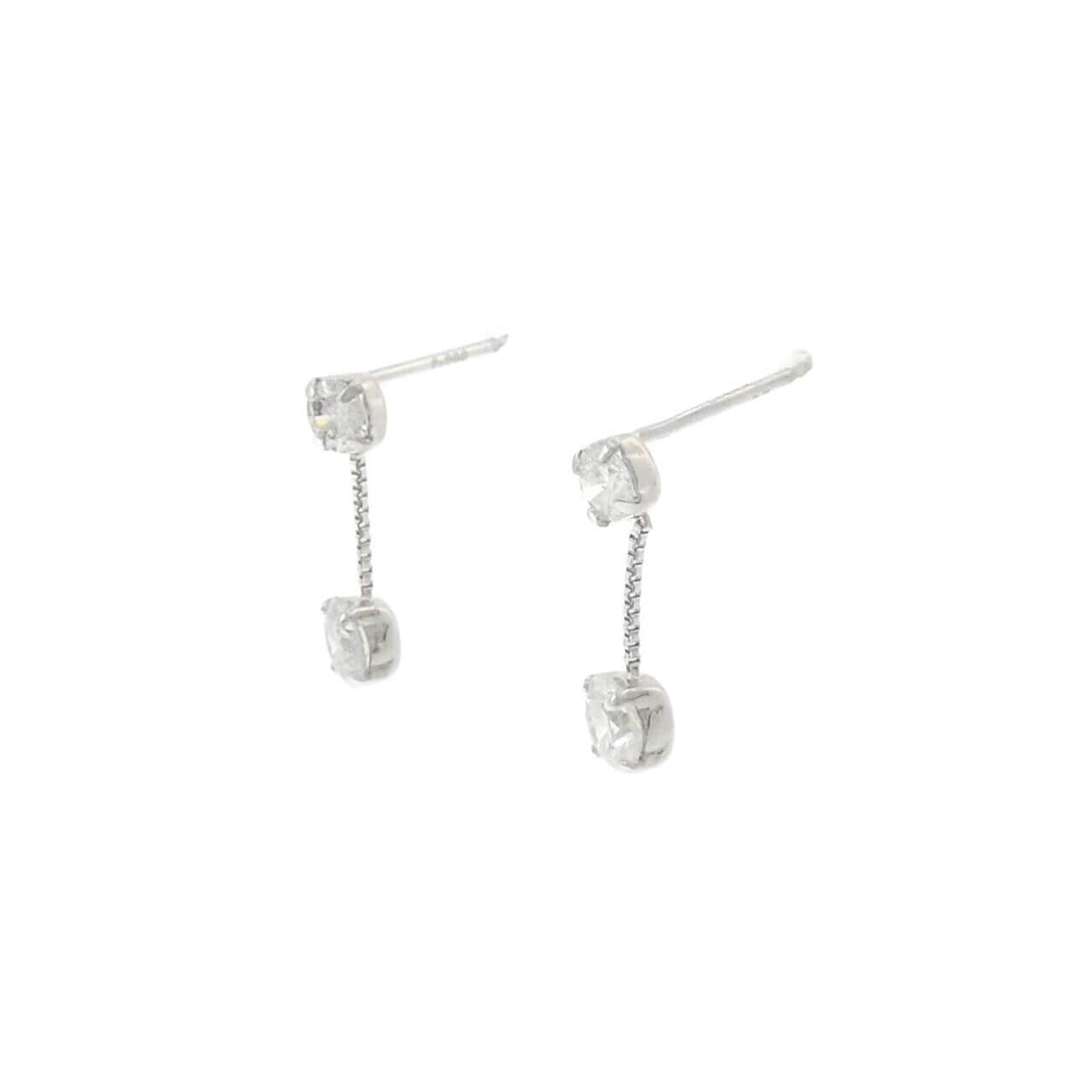 PT900 ダイヤモンド ピアス 0.52CT