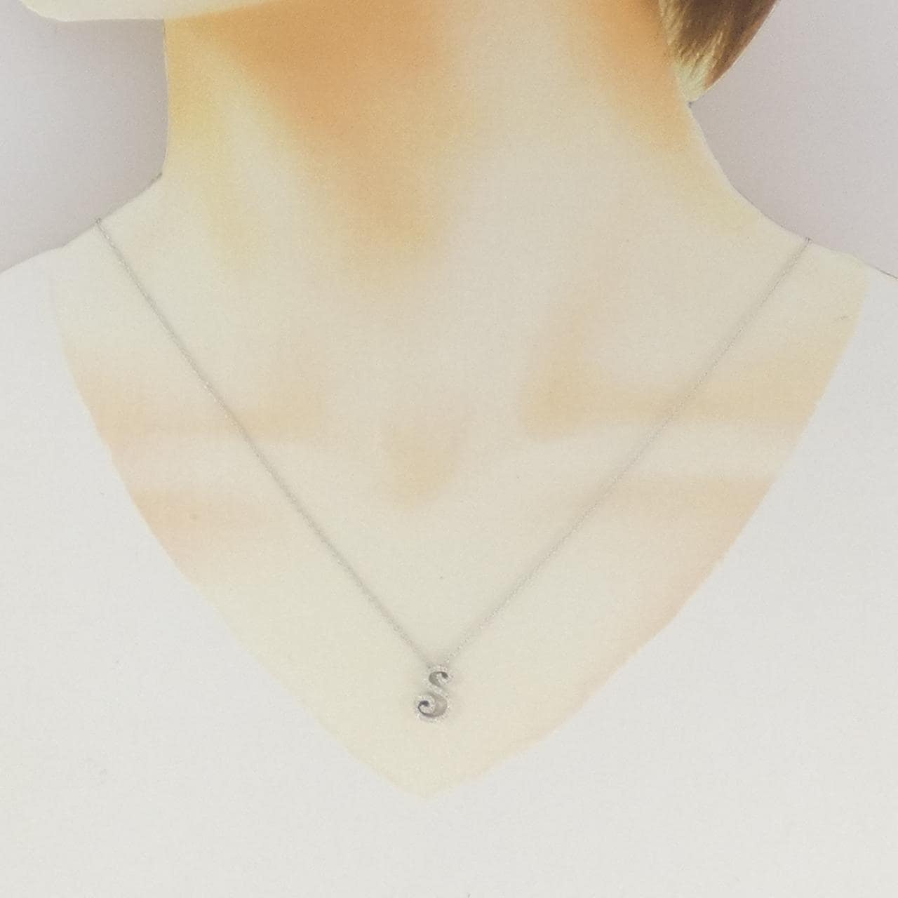 ポンテヴェキオ イニシャル ネックレス 0.15CT