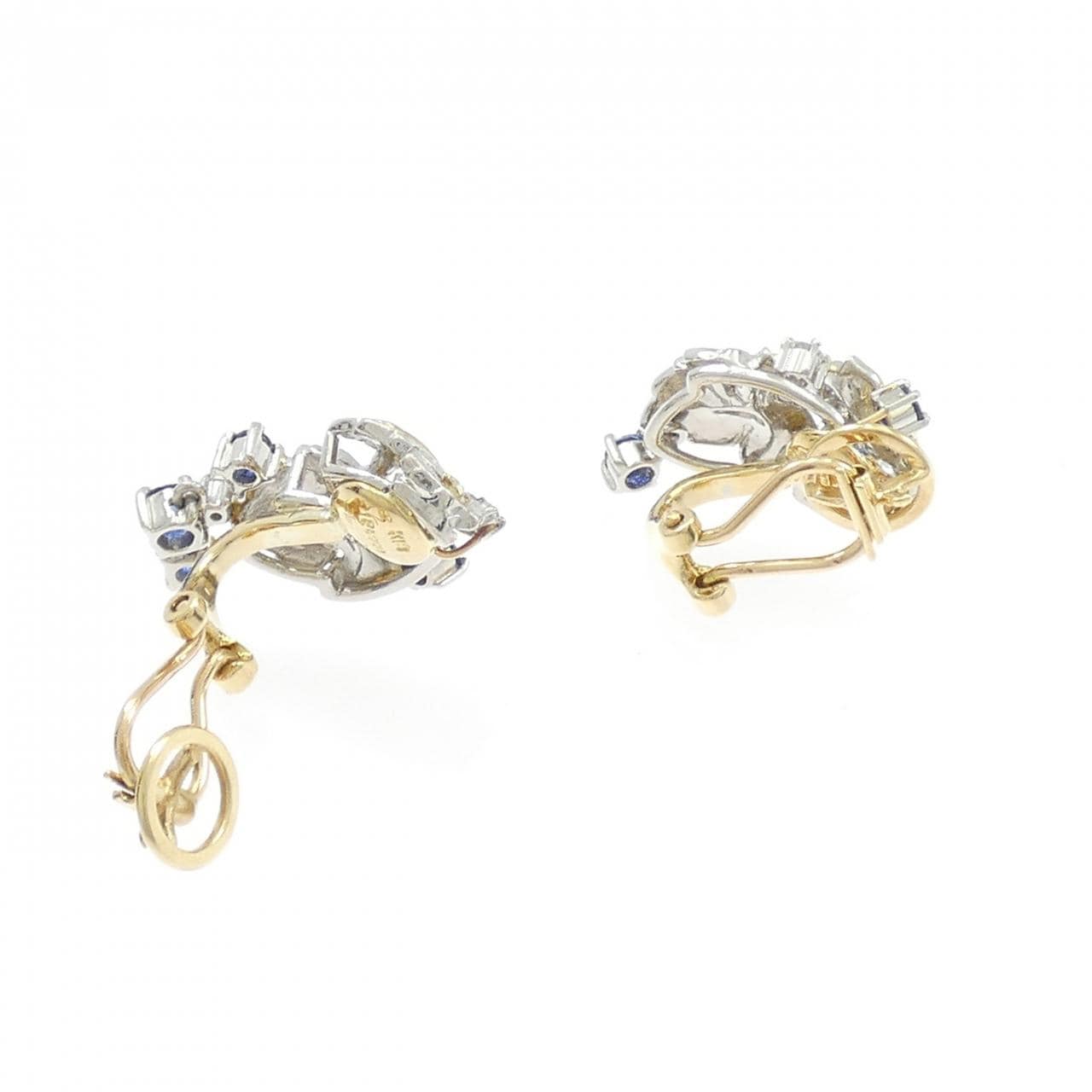 石川暢子 サファイヤ イヤリング 0.73CT