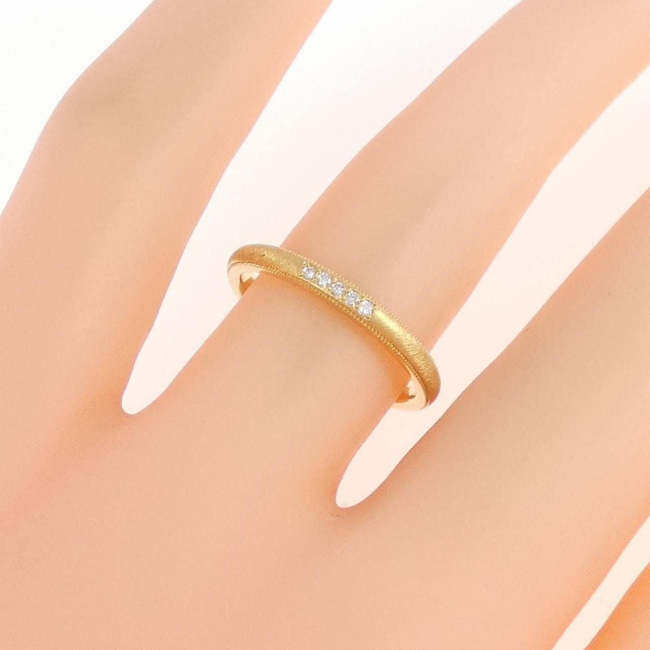 K18YG ダイヤモンド リング 0.02CT