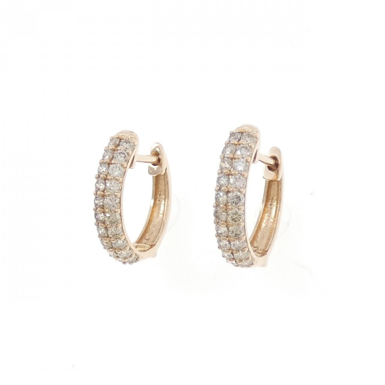 K18PG ダイヤモンド ピアス 0.50CT
