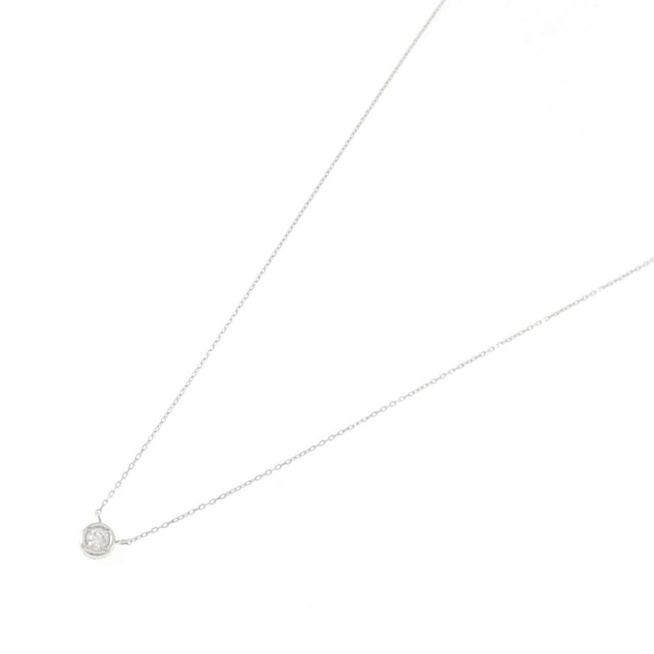 PT900/PT850 ソリティア ネックレス 0.08CT