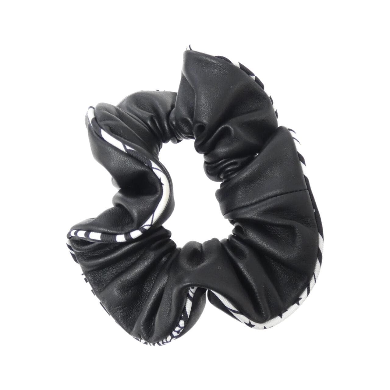 HERMES SANGLE EN ZIGZAG BANDANA Claudia 241028G Scrunchie