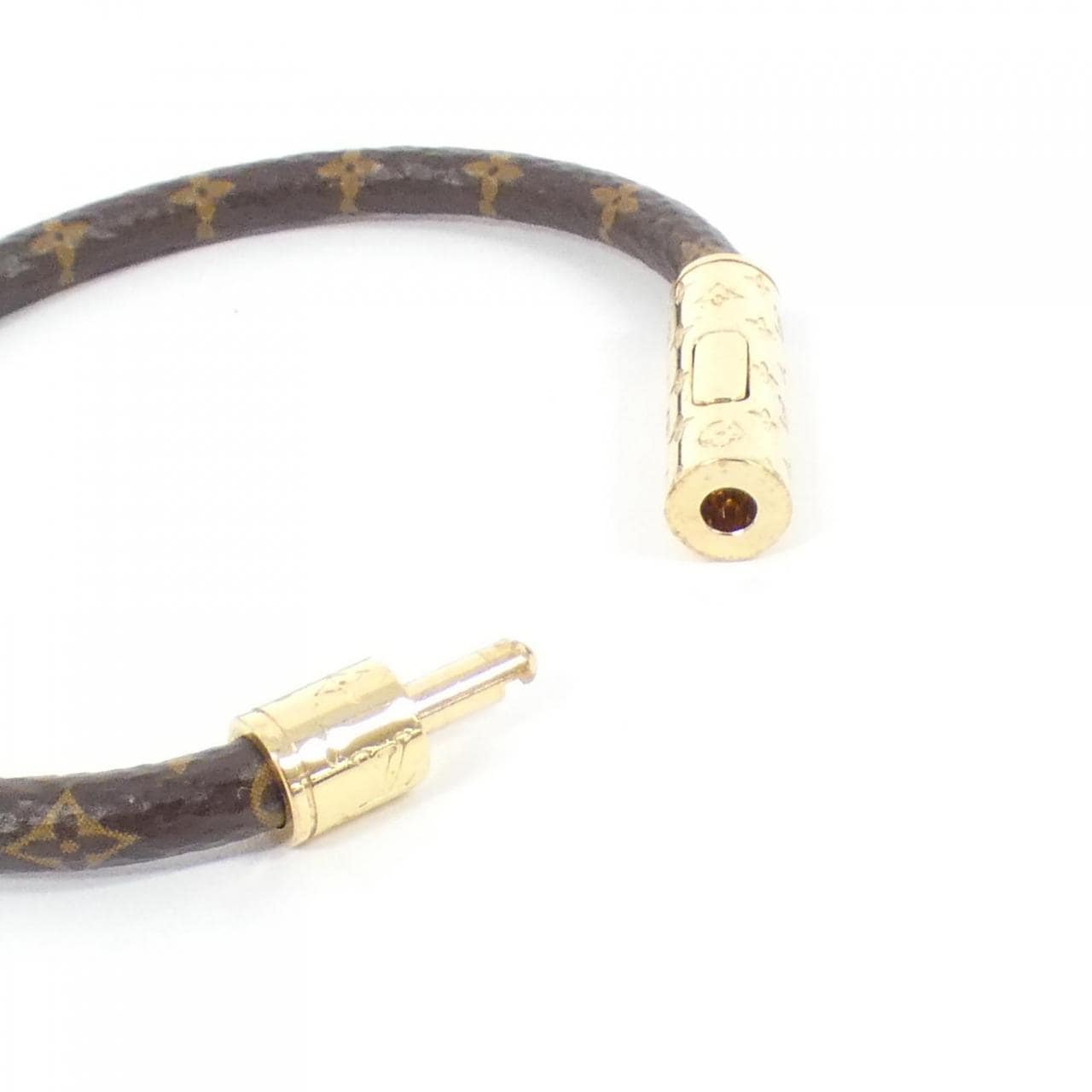 LOUIS VUITTON Monogram Bracelet LV Confidential 17cm M6334F Bracelet
