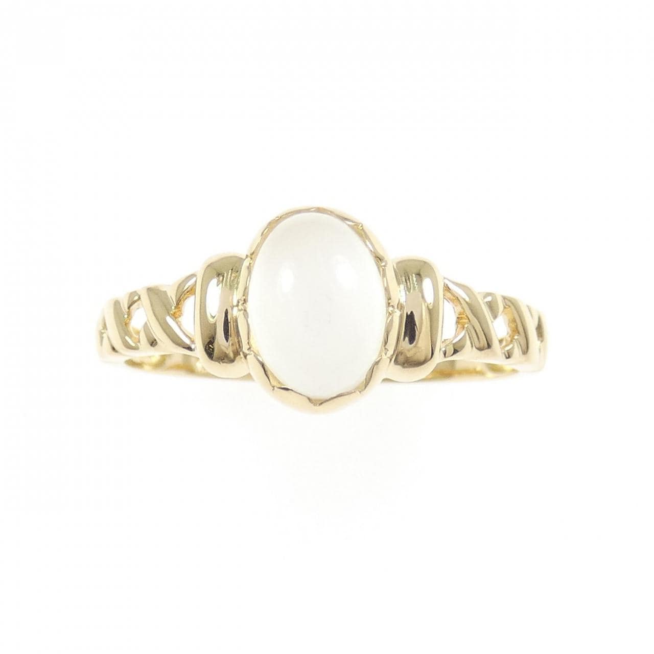 K18YG ムーンストーン リング