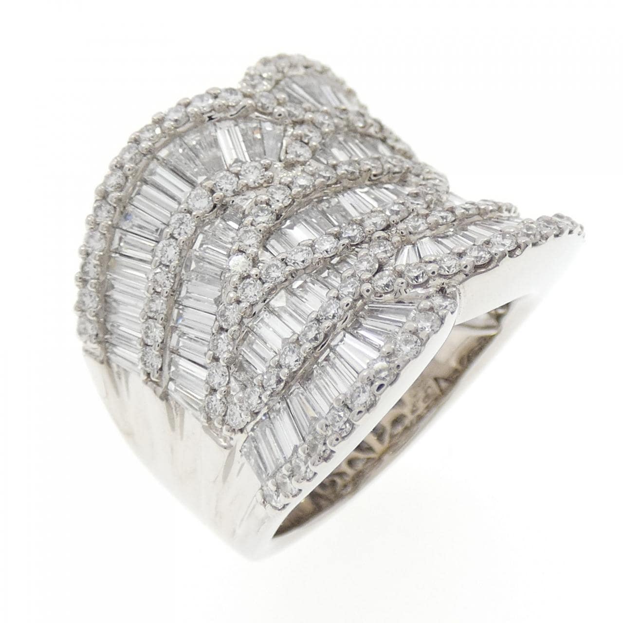 750WG ダイヤモンド リング 2.80CT