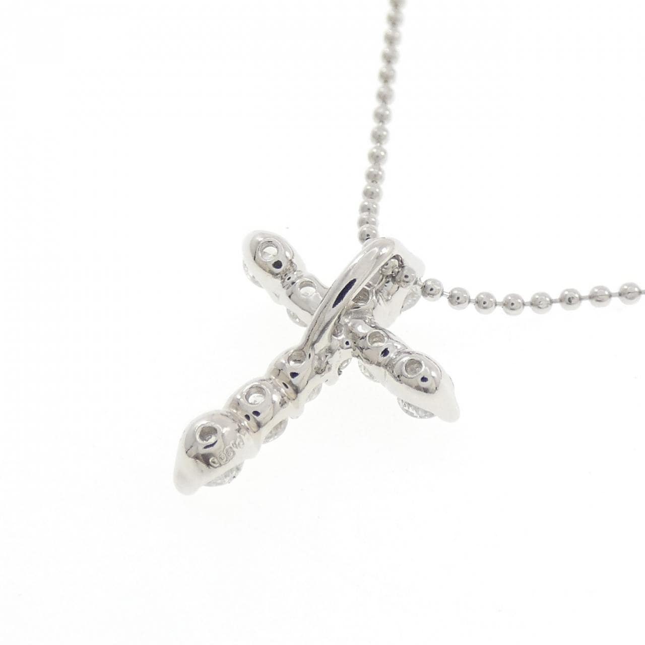 PT900/PT850 クロス ダイヤモンド ネックレス 0.53CT