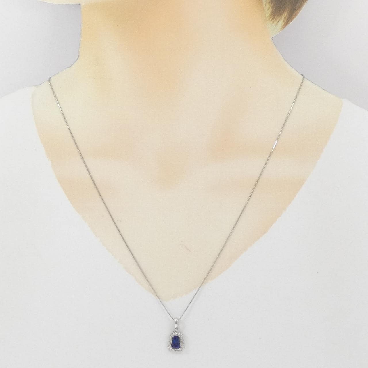 PT900/PT850 サファイヤ ネックレス 1.28CT