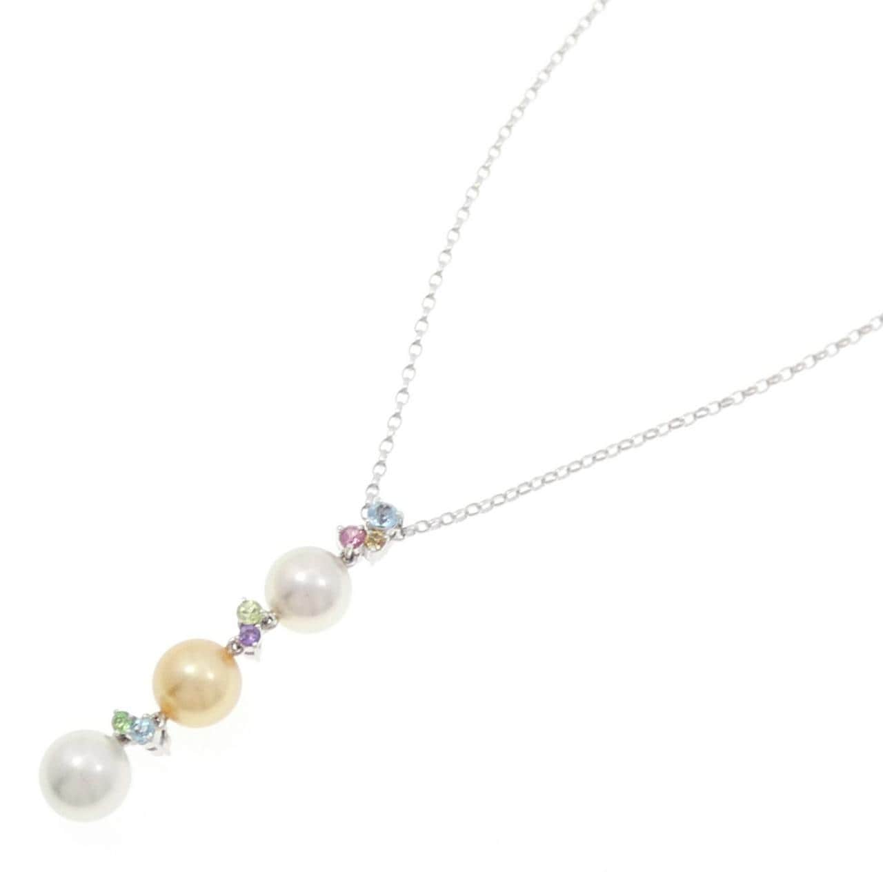 K18WG Akoya pearl necklace