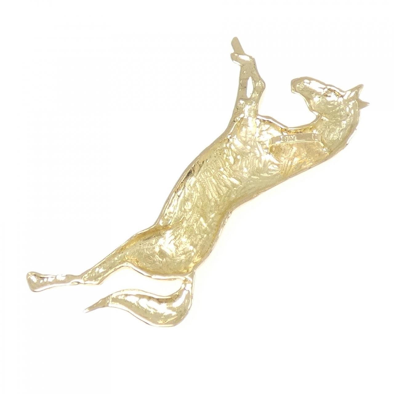 K18YG ホース ペンダント