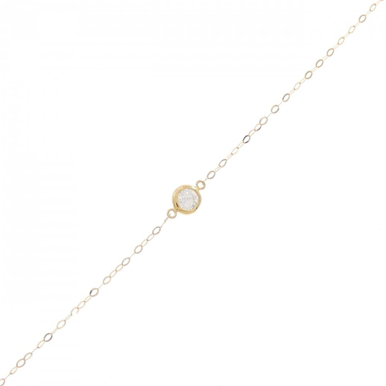 750YG ダイヤモンド ブレスレット 0.1CT