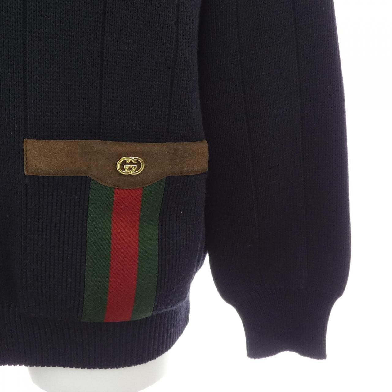 グッチ GUCCI ウェブ付きウールブレンドニットカーディガン 626349 XKBFJ カーディガン