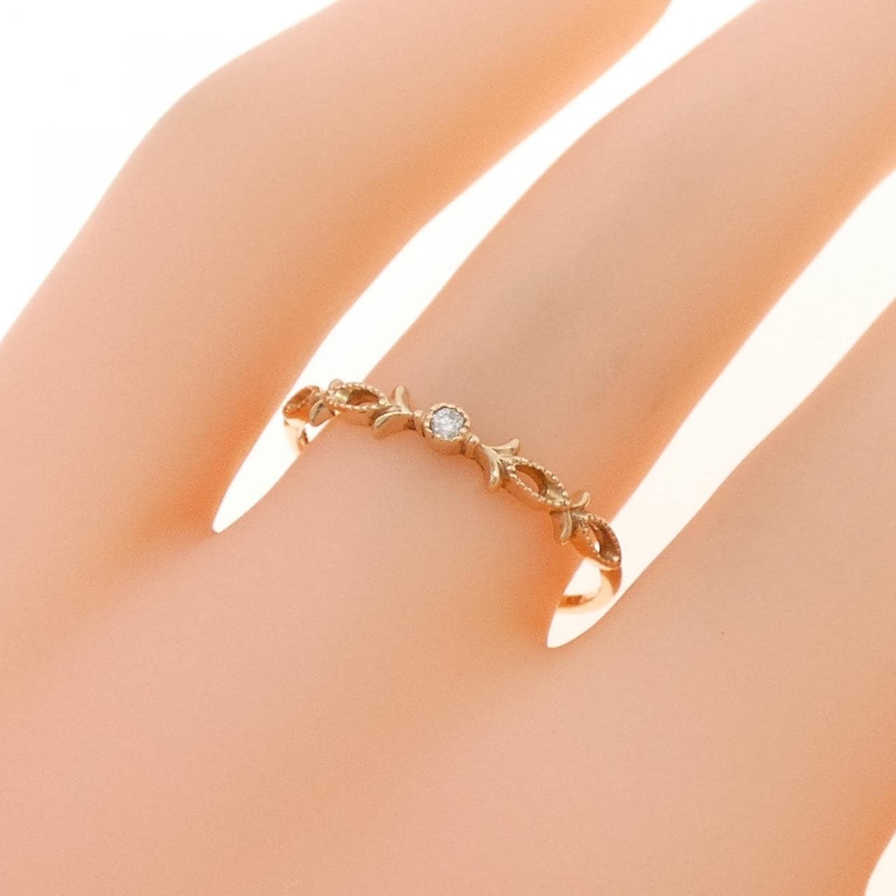 アガット ダイヤモンド リング 0.14CT