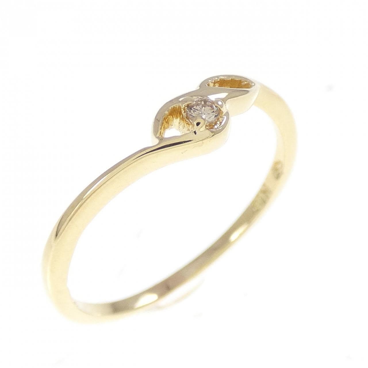 K18YG ダイヤモンド リング 0.03CT