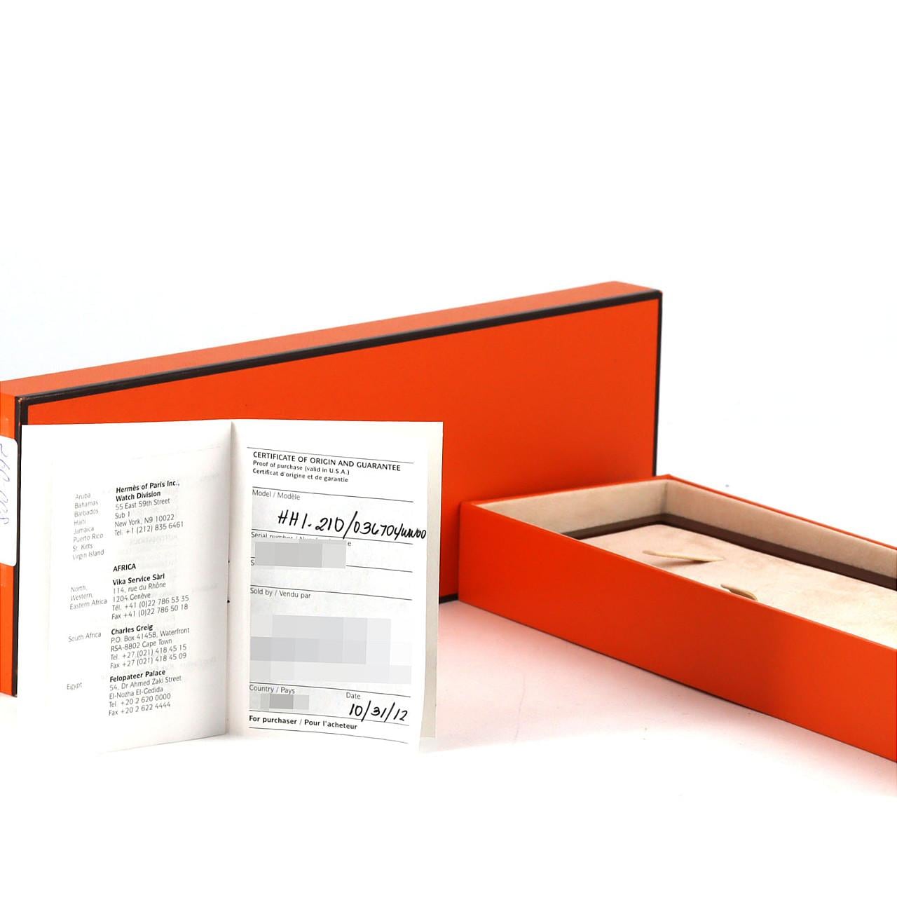 エルメス Hウォッチ HH1.210 SS クォーツ