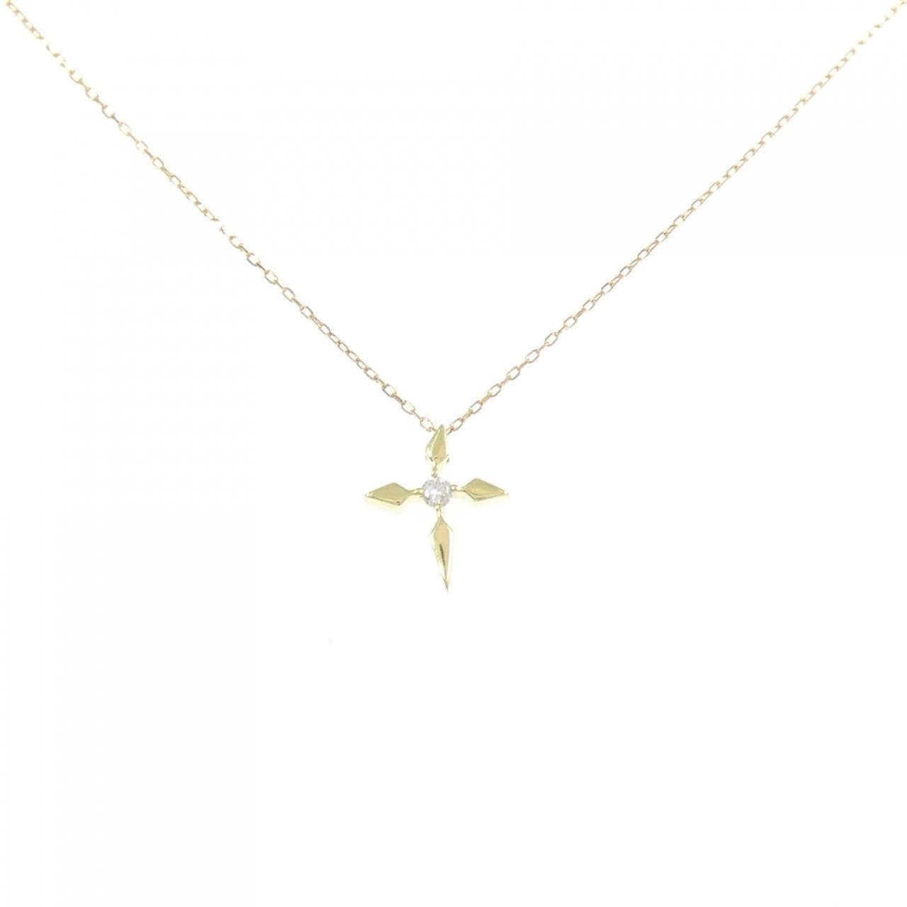 K18YG ダイヤモンド ネックレス 0.03CT