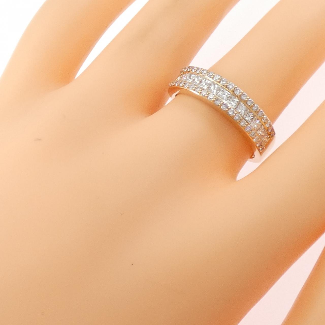 K18PG ダイヤモンド リング 0.90CT