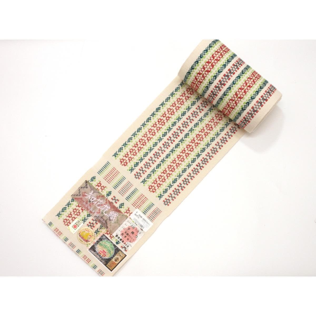 【新品】半幅帯　知花花織