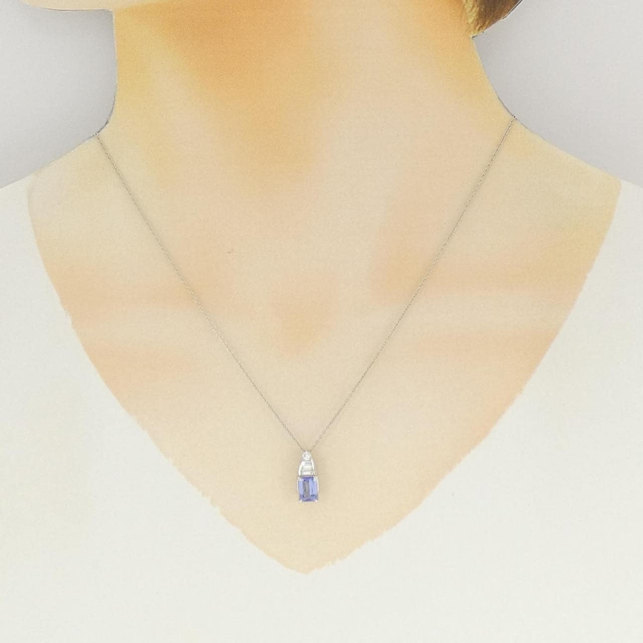 PT900/PT850 タンザナイト ネックレス 1.01CT