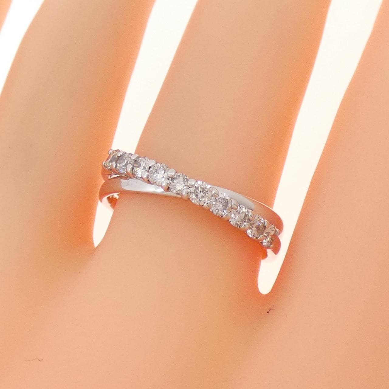 K18WG ダイヤモンド リング 0.50CT