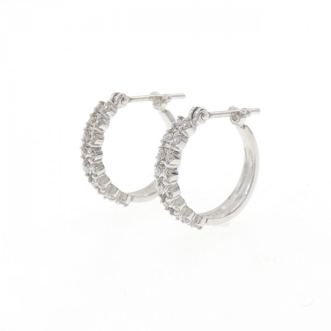 K18WG ダイヤモンド ピアス 0.20CT