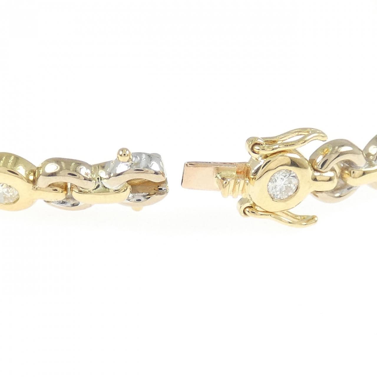 750YG/750WG ダイヤモンド ブレスレット