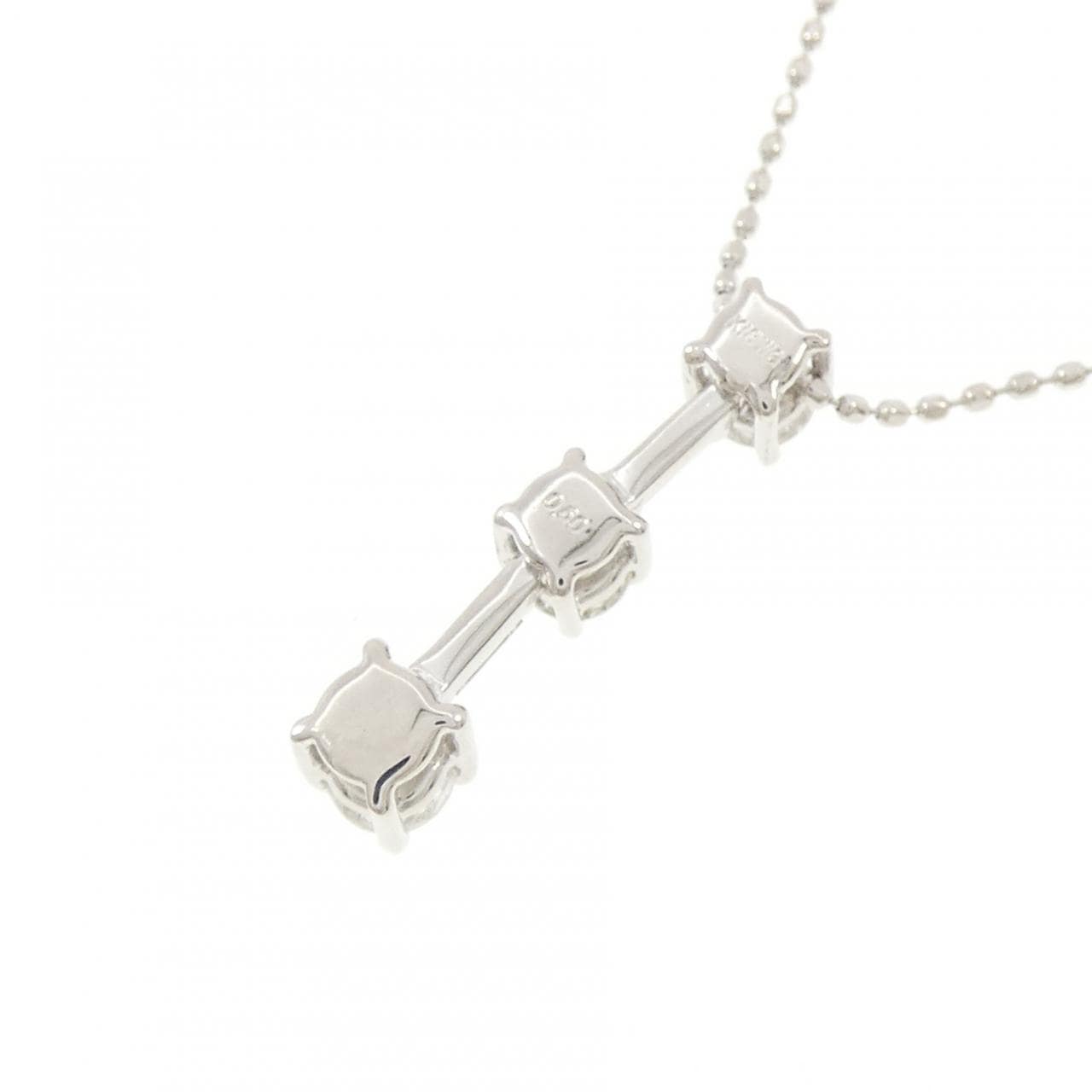 K18WG ダイヤモンド ネックレス 0.50CT