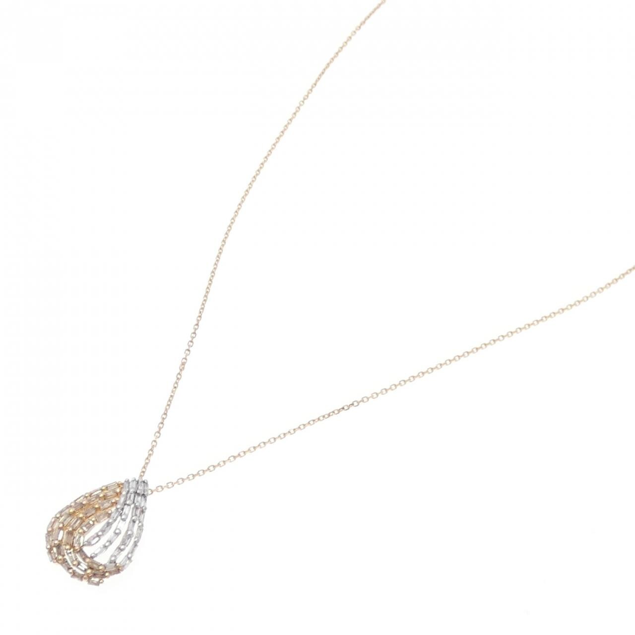 K18PG/K18WG ダイヤモンド ネックレス 0.55CT