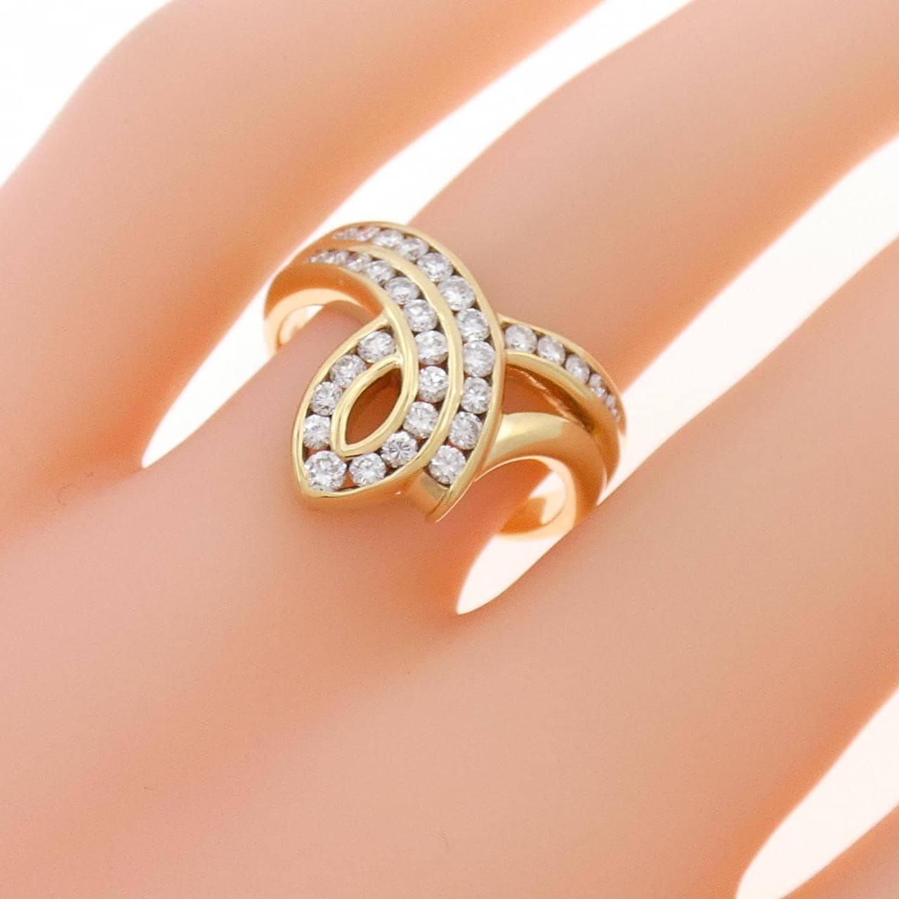 K18YG ダイヤモンド リング 0.54CT